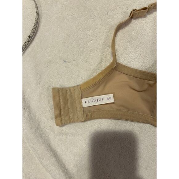 SOMA Nude Embraceable Geo Lace Racerback Full Coverage Bra padded underwire 34DD - Picture 7 of 7